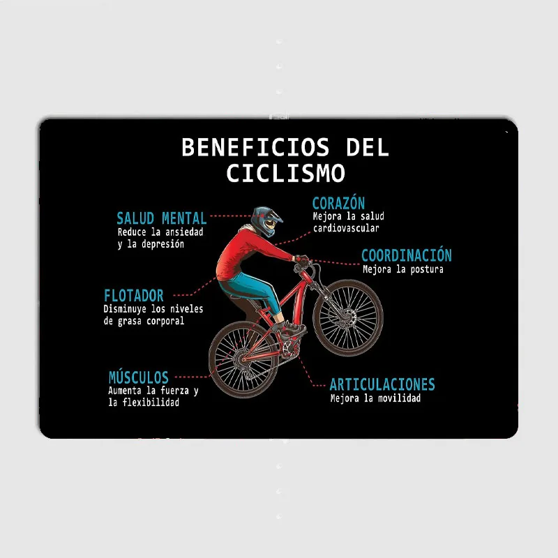 CICLISMO BENEFITS Poster Mount - Mountain Biking Benefits recensione e prezzo